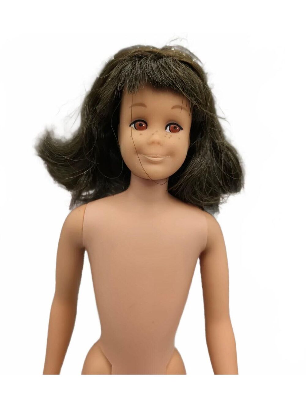 1970s bend leg Skooter Vintage Barbie friend Brown Hair No accessories
